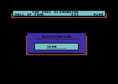 Top Fuel Eliminator screenshot 3 for Commodore 64